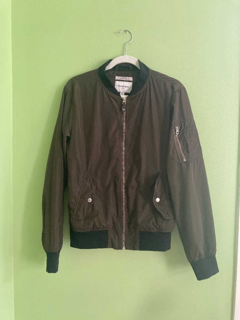 NEW Goodfellow and Co. Brown bomber jacket size S